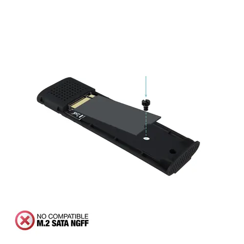 Caja Externa para SSD M.2 NVMe PICe, Negra - Imagen 5