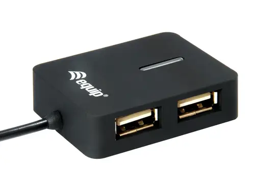 128952 hub de interfaz USB 2.0 480 Mbit/s Negro - Imagen 3