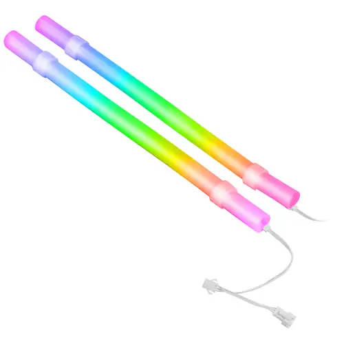 MCA-WT, Funda ARGB para Tubos de Refrigeración Líquida, 30 LEDs Ultra Brillantes Personalizables ARGB, Silicona Eco Soft, Compatibilidad Total, 330mm - Imagen 2