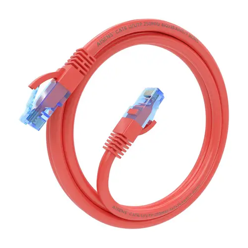 Cable De Red Latiguillo RJ45 Cat.6 UTP AWG26 CCA, Rojo, 1.0 m - Imagen 2