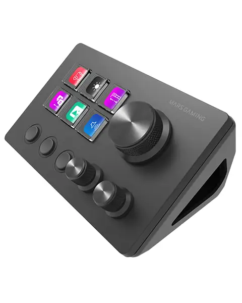 MSD-TWO, Control Deck Compacto, 6 Teclas LCD Personalizables + 3 ..