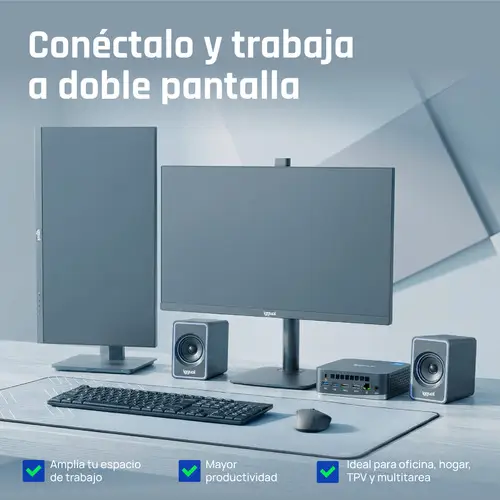 Mini PC Teseracto i5 1235U 16+512GB 2xHDMI - Imagen 14
