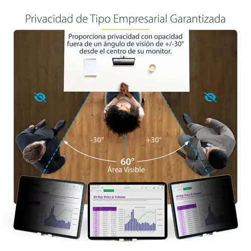 Filtro de Privacidad Táctil de 4 Vías para Orientación Horizontal/Vertical +/-30&deg  Anti Luz Azul (51%) Antirreflejo para iPad Pro de 11 Pulgadas - Imagen 9