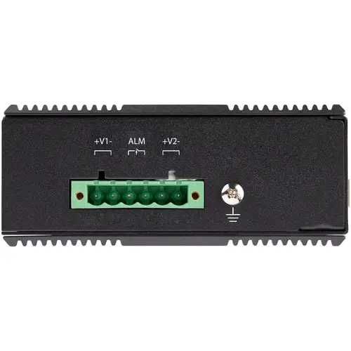 Switch Conmutador Industrial Ethernet Gigabit 6 Puertos - 4x RJ45 PoE - 2 Ranuras SFP PoE+ de 30W 12-48VDC DIN (IES1G52UP12V) - Imagen 4