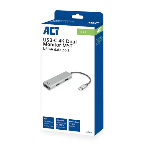 Adaptador multipuerto USB-C 4K para 2 monitores HDMI, puerto de datos USB-A - Imagen 10