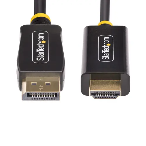 Cable Adaptador DisplayPort a HDMI de 1m con Conectores de Agarre - 4K 60Hz con HDR - Conversor de Vídeo Activo DP a HDMI 2.0b - Adaptador Activo de Vídeo DisplayPort a HDMI - Imagen 6