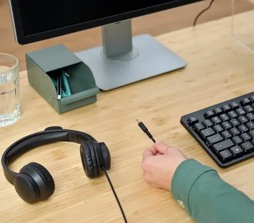 HS-150 Auriculares Alámbrico Diadema Oficina/Centro de llamadas Negro - Imagen 8