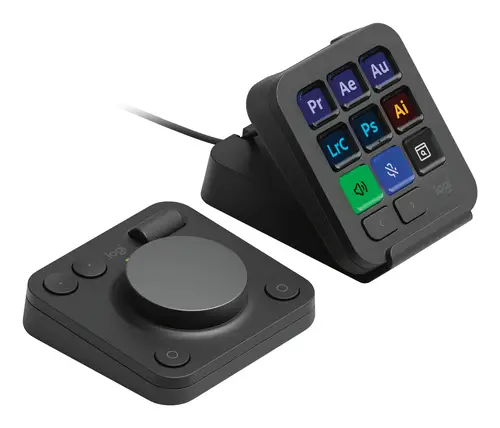MX Creative Console, keypad programable con 9 teclas LCD personalizables y dial de control para diseño gráfico, edición de vídeo, fotografía, uso con Adobe, Zoom, Spotify, etc. Color Grafito - Imagen 12