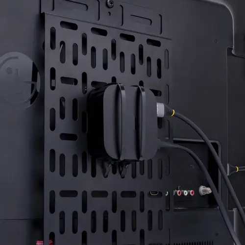 Bracket Soporte Universal Ajustable para Accesorios de TV, Router, Reproductor Multimedia o Apple TV - para Instalar una Caja de Cable o Media Player detrás del TV - Capacidad de 5kg - Imagen 4