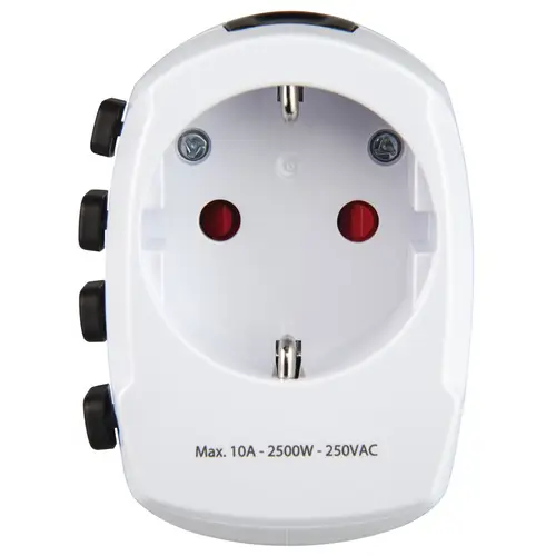 World Travel Pro adaptador de enchufe eléctrico Universal Blanco - Imagen 6