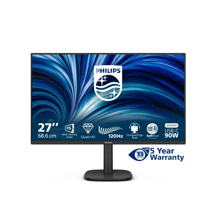 3000 series 27B2U3601/00 pantalla para PC 68,6 cm (27") 2560 x 1440 Pixeles Quad HD LCD Negro