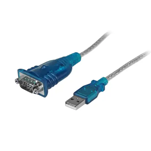 Cable Adaptador USB a Serie RS232 de 1 Puerto Serial DB9 - Macho a Macho - Imagen 1