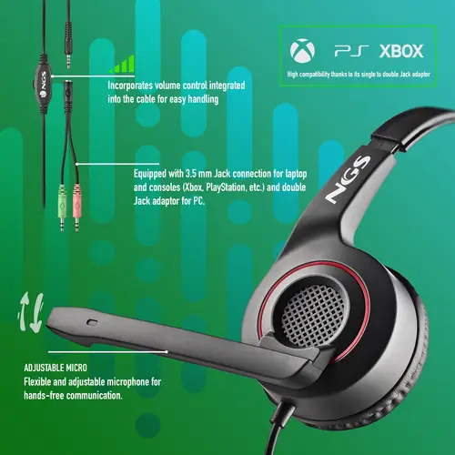 MSX 10 PRO Auriculares Alámbrico Diadema Juego Negro - Imagen 6