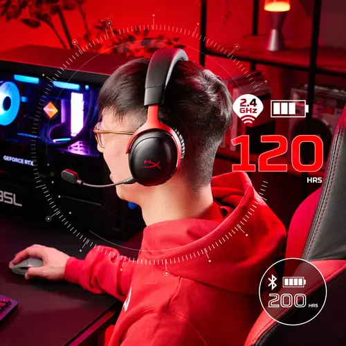 Auriculares gaming inalámbricos Cloud III S negros - Imagen 8