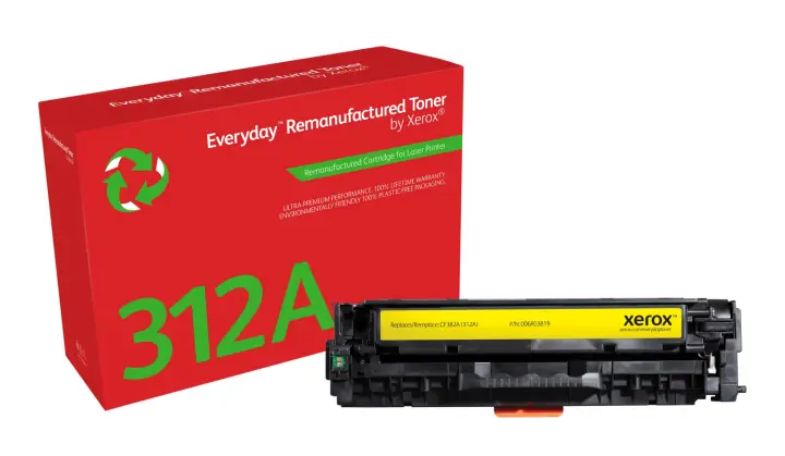 Everyday Tóner Everyday Amarillo remanufacturado de Xerox es compatible con HP 312A (CF382A), Capacidad estándar
