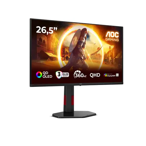 G4 Q27G4SDR pantalla para PC 67,3 cm (26.5") 2560 x 1440 Pixeles Quad HD QD-OLED Negro, Rojo - Imagen 2