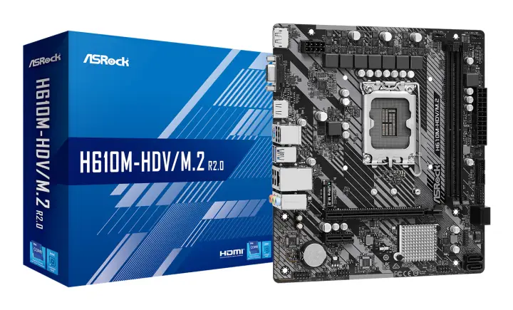 H610M-HDV/M.2 R2.0 Intel H610 LGA 1700 micro ATX