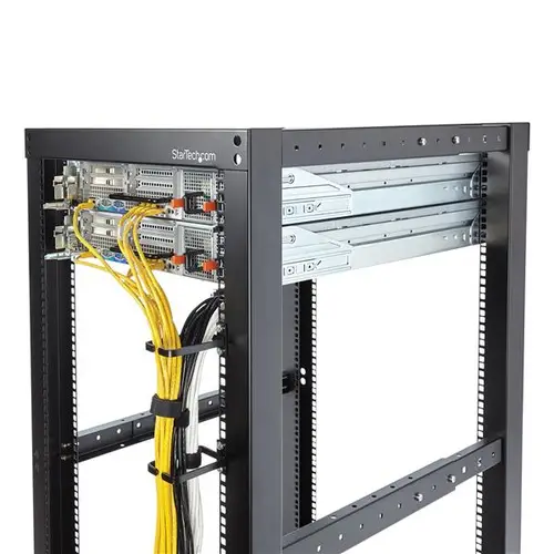 Anilla Pasacables en D Vertical 1U para Gestión de Cableado en Armarios Racks - Guiacables 5,7x10cm - Imagen 4