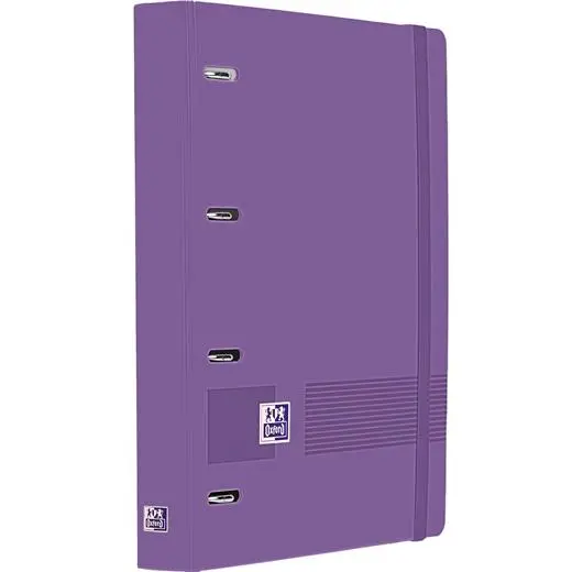 OXFORD EUROPEANBINDER LIVE&GO CARPETA ANILLAS 4X35 A4+ C/RECAMBIO 5X5 WRITE&ERASE POLYFOAM LILA