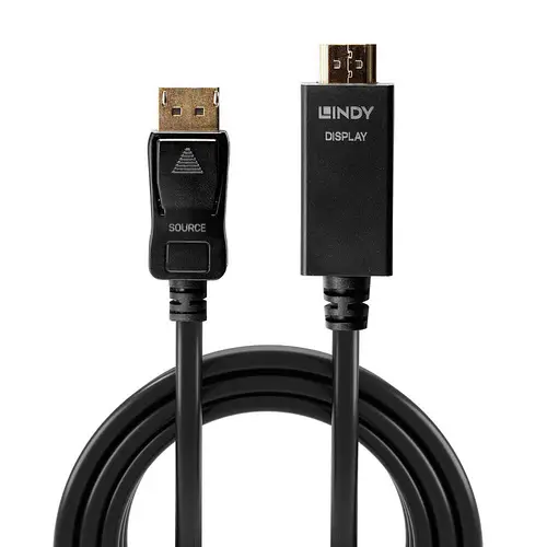 36924 adaptador de cable de vídeo 5 m DisplayPort HDMI tipo A (Estándar) Negro - Imagen 2