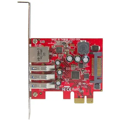 Tarjeta Adaptador de Red Ethernet Gigabit Combo con Hub Concentrador USB 3.0 de 3 Puertos - Imagen 2