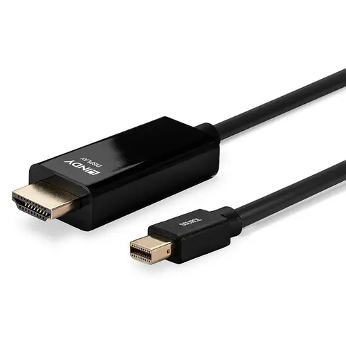 36926 adaptador de cable de vídeo 1 m HDMI tipo A (Estándar) Mini DisplayPort Negro - Imagen 5