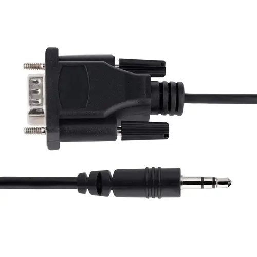 Cable de 1m Serie DB9 a 3,5mm para la Configuración de Dispositivos Serie - Cable RS232 DB9 macho a 3,5 mm para Calibrar Dispositivos a Través de la Toma de Audio - Imagen 3