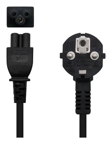 CABLE ALIM. TREBOL CEE7 ACODADO/M-C5/H 1.5 M - Imagen 2