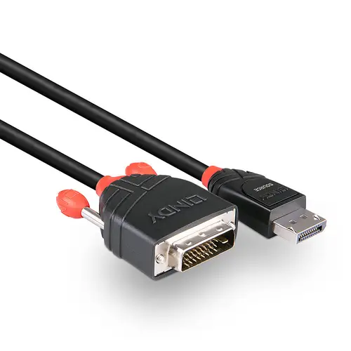 41491 adaptador de cable de vídeo 2 m DisplayPort DVI-D Negro - Imagen 3