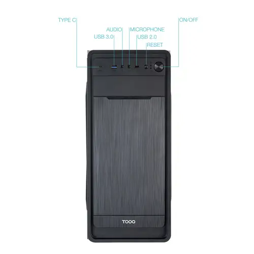 Caja Semitorre ATX PRISMA ULTRA Negra - Imagen 2