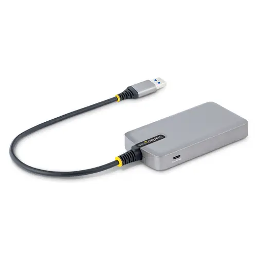 Hub USB de 3 Puertos USBA - USB 3.0 de 5Gbps - Alimentado por el Bus - Concentrador USB de 3 Puertos USB-A - Ladrón USB Portátil - Cable 30cm - Red Ethernet RJ45 1Gb - Imagen 2