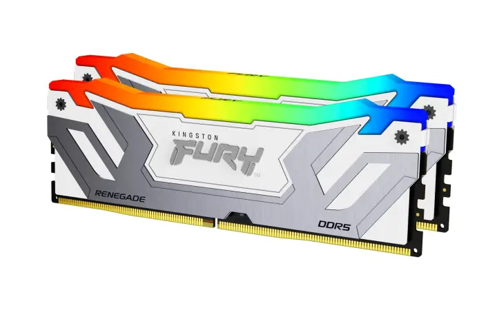 FURY 48GB 8400MT/s DDR5 CL40 CUDIMM (Kit de 2) Renegade RGB Blanco XMP