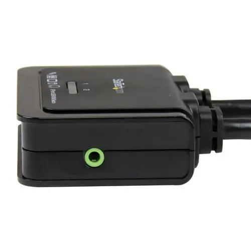 Conmutador Switch KVM 2 puertos HDMI USB Audio con Cables Integrados - 1080p - Imagen 4