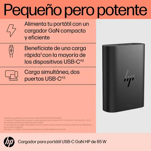 Cargador para portátil de con USB-C GaN de 65 W - Imagen 8
