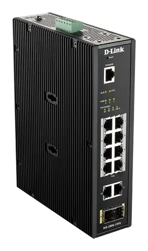 DIS-200G-12PS switch Gestionado L2 Gigabit Ethernet (10/100/1000) Energía sobre Ethernet (PoE) Negro - Imagen 6