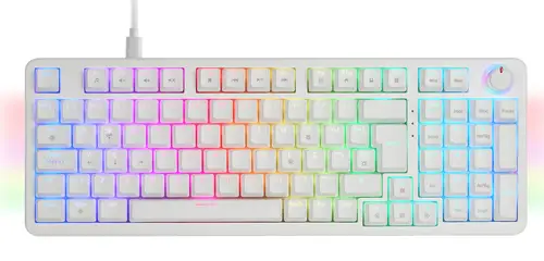 MKPROWBES teclado Juego USB QWERTY Español Blanco - Imagen 2