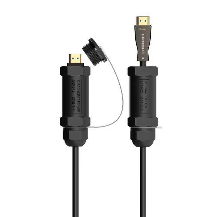 Cable HDMI V2.1 AOC con Armadura Ultra Alta Velocidad / Hec 8K@60Hz 4K@120Hz 4:4:4 48Gbps, A/M-A/M, Negro, 50M