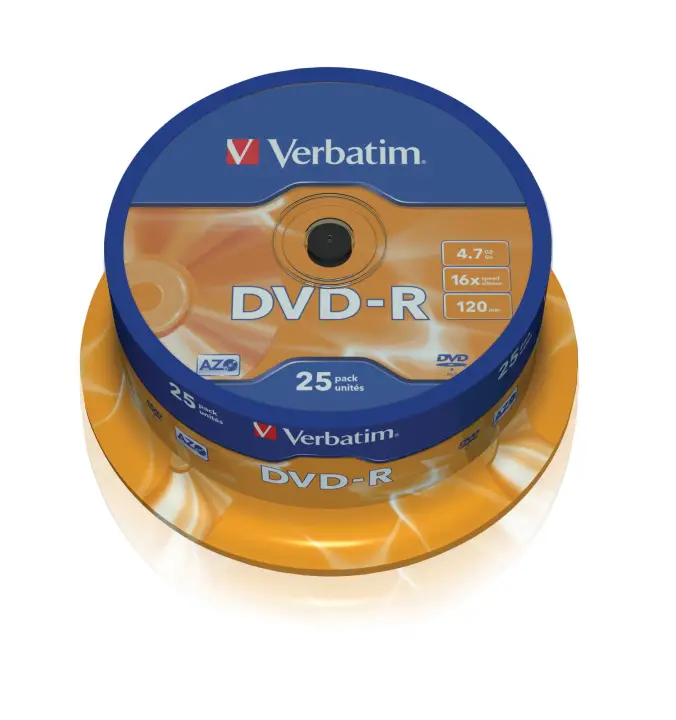 43667 4,7 GB DVD-R 25 pieza(s)