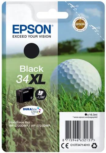 Golf ball Singlepack Black 34XL DURABrite Ultra Ink - Imagen 1