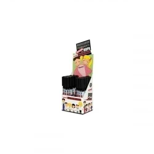 EXPOSITOR UNI SUPER INK MARCADOR TEXTIL 36 UNIDADES MANOLITO UNI-BALL 182634268