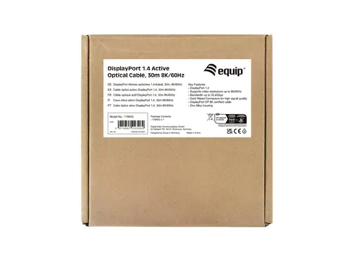 119443 Cable óptico activo DisplayPort 1.4, 30 m, 8K/60 Hz - Imagen 6