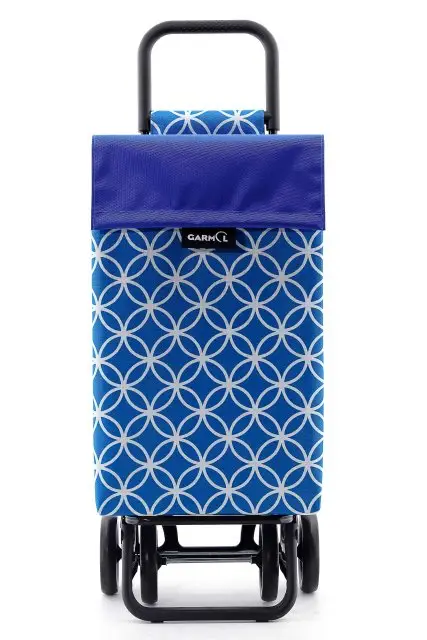 10015 Geo Negro, Azul Bolsa para carrito de la compra