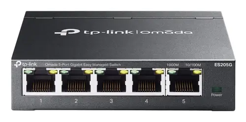 Omada ES205G switch Gestionado Gigabit Ethernet (10/100/1000) Negro - Imagen 1