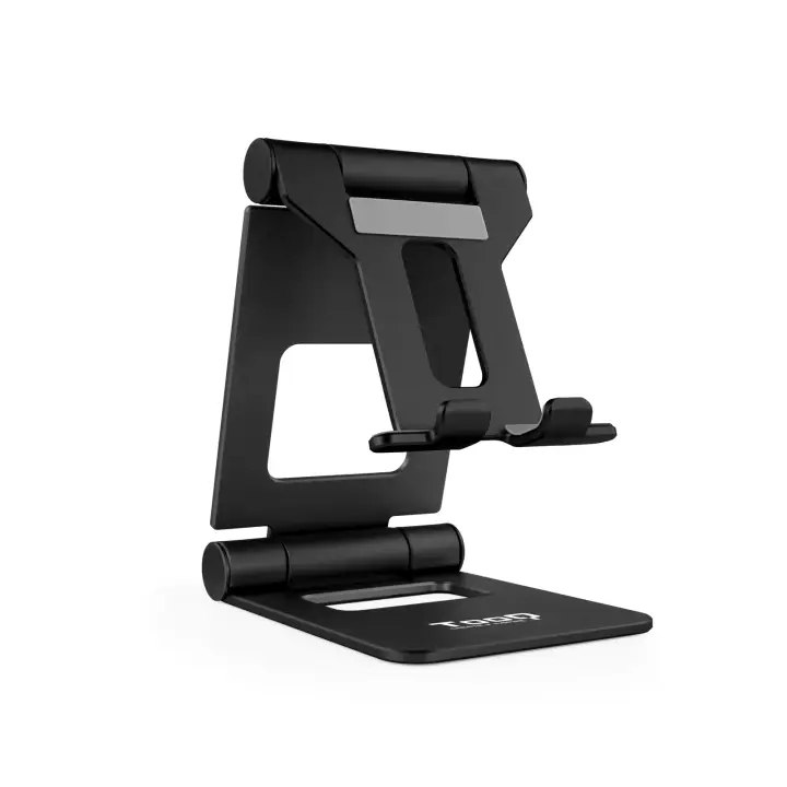 Soporte de sobremesa ajustable para teléfono / tablet hasta 10, Negro