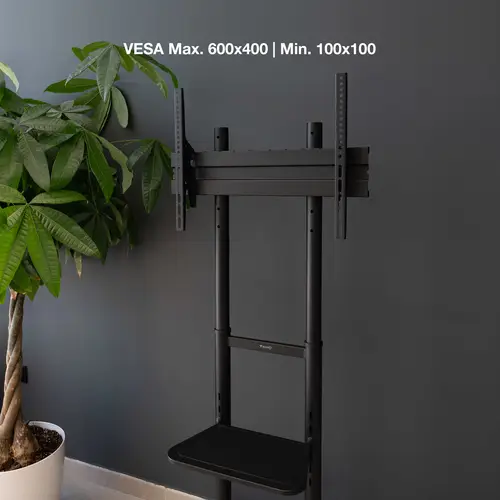 RAMSÉS Soporte de Suelo con Ruedas para Pantallas 37"- 70", Negro - Imagen 7