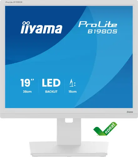 ProLite B1980S-W1 pantalla para PC 48,3 cm (19") 1280 x 1024 Pixeles SVGA LED Blanco - Imagen 9