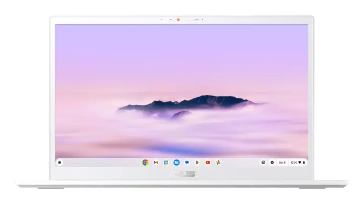 Chromebook Plus CX34 CX3402CVA-PQ1363 - Ordenador Portátil 14" Full HD (Intel Core 3 100U, 8GB RAM, 256GB UFS, Graphics, ChromeOS) Blanco Perla - Teclado QWERTY español