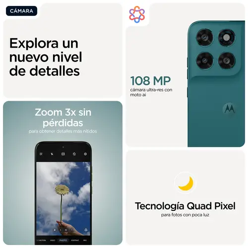 SMARTPHONE MOTOROLA MOTO G77 8GB/256GB SHADED SPRUCE - Imagen 7