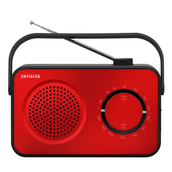 R-190RD radio Portátil Analógica Negro, Rojo