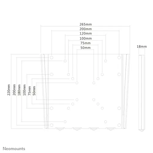 FPMA-W110BLACK Soporte de pared para TV 10-40" - ultra plano - Imagen 4